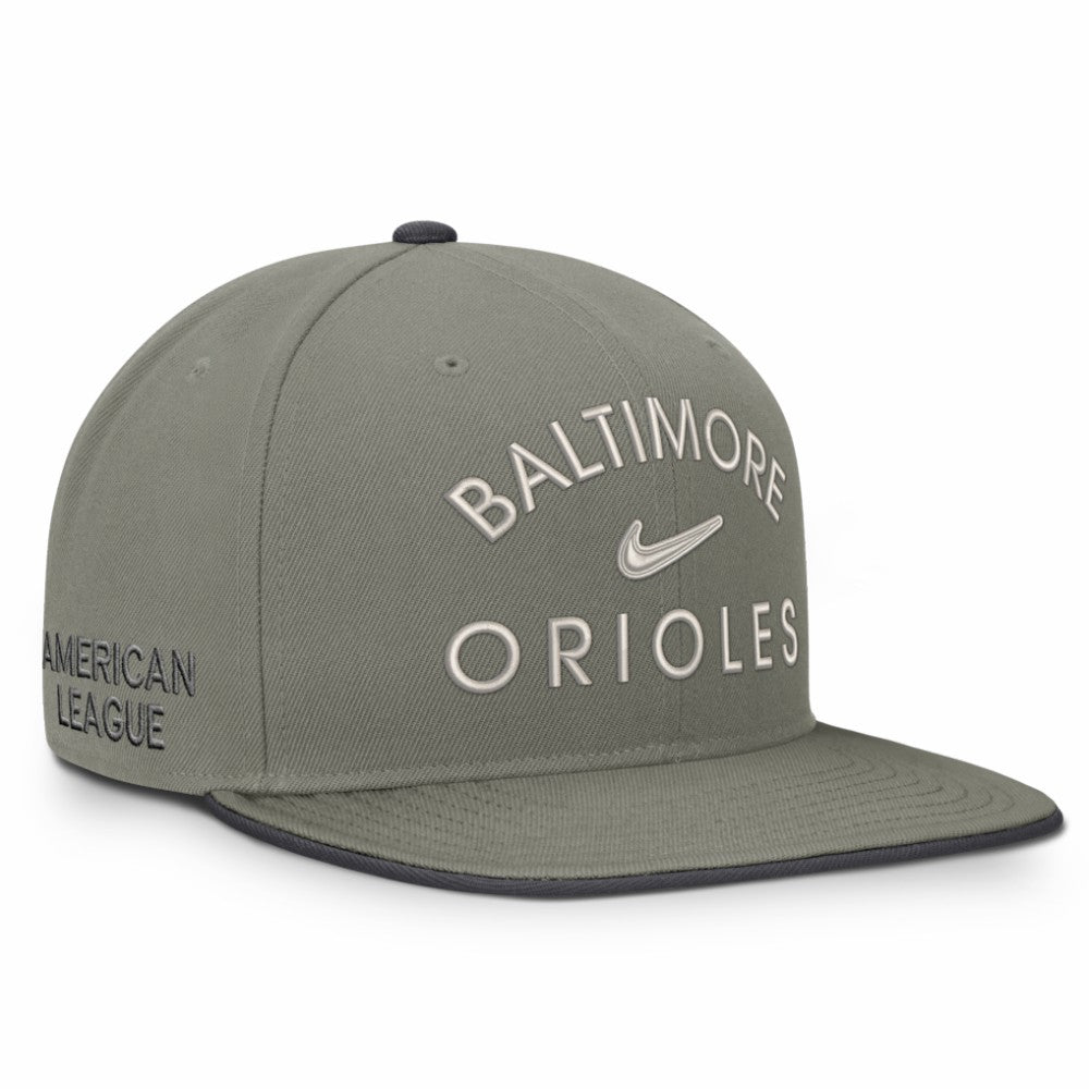 Olive Baltimore Orioles Nike Pro Dri-FIT Snapback Hat