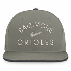Olive Baltimore Orioles Nike Pro Dri-FIT Snapback Hat