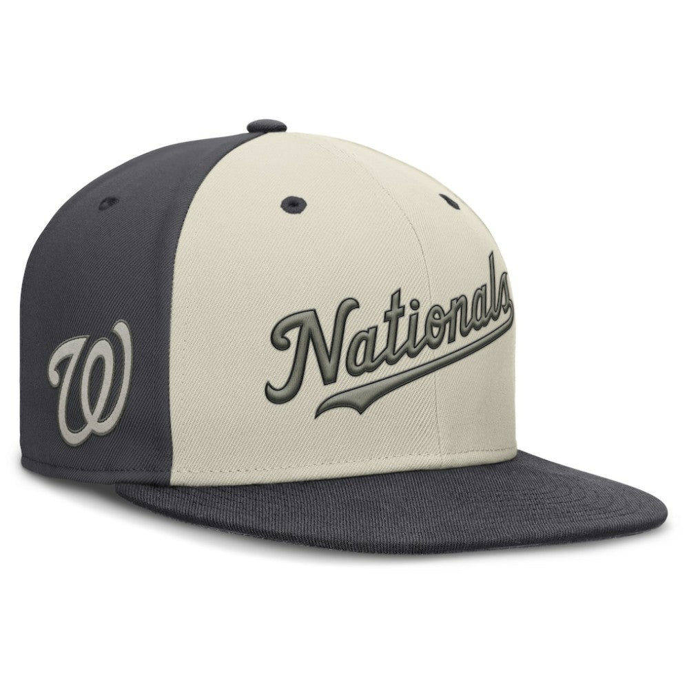 Cream Washington Nationals Nike Dri-FIT True Fitted Hat