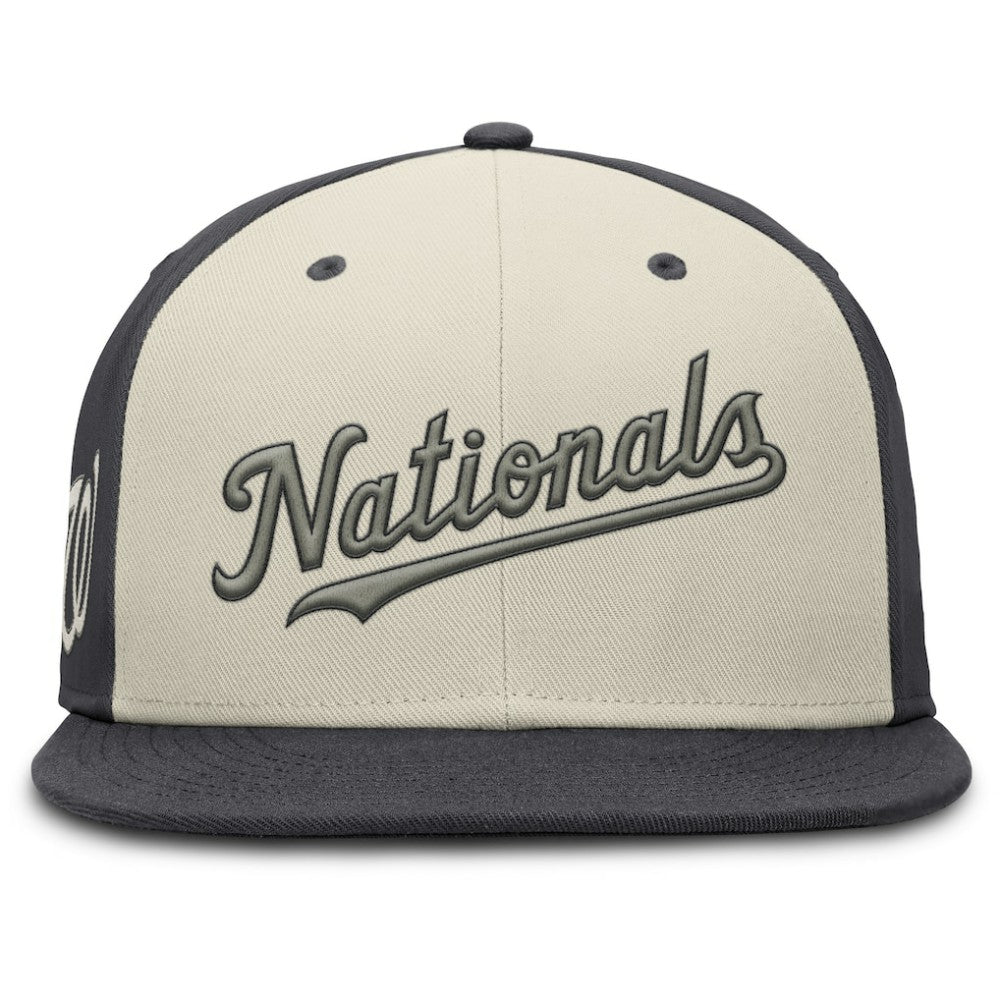 Cream Washington Nationals Nike Dri-FIT True Fitted Hat