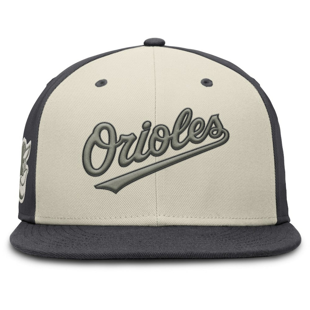 Cream Baltimore Orioles Nike Dri-FIT True Fitted Hat