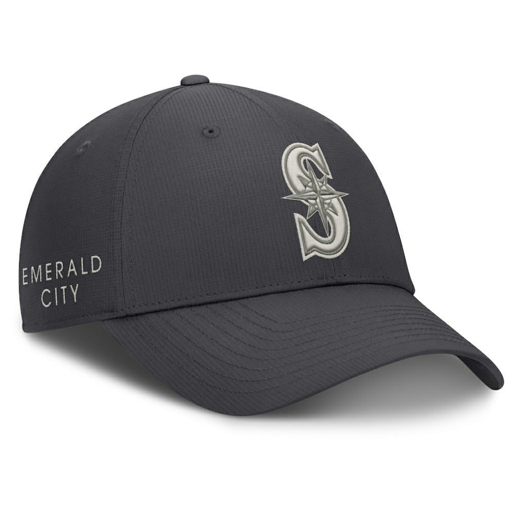 Anthracite Seattle Mariners Nike Club Dri-FIT Adjustable Hat