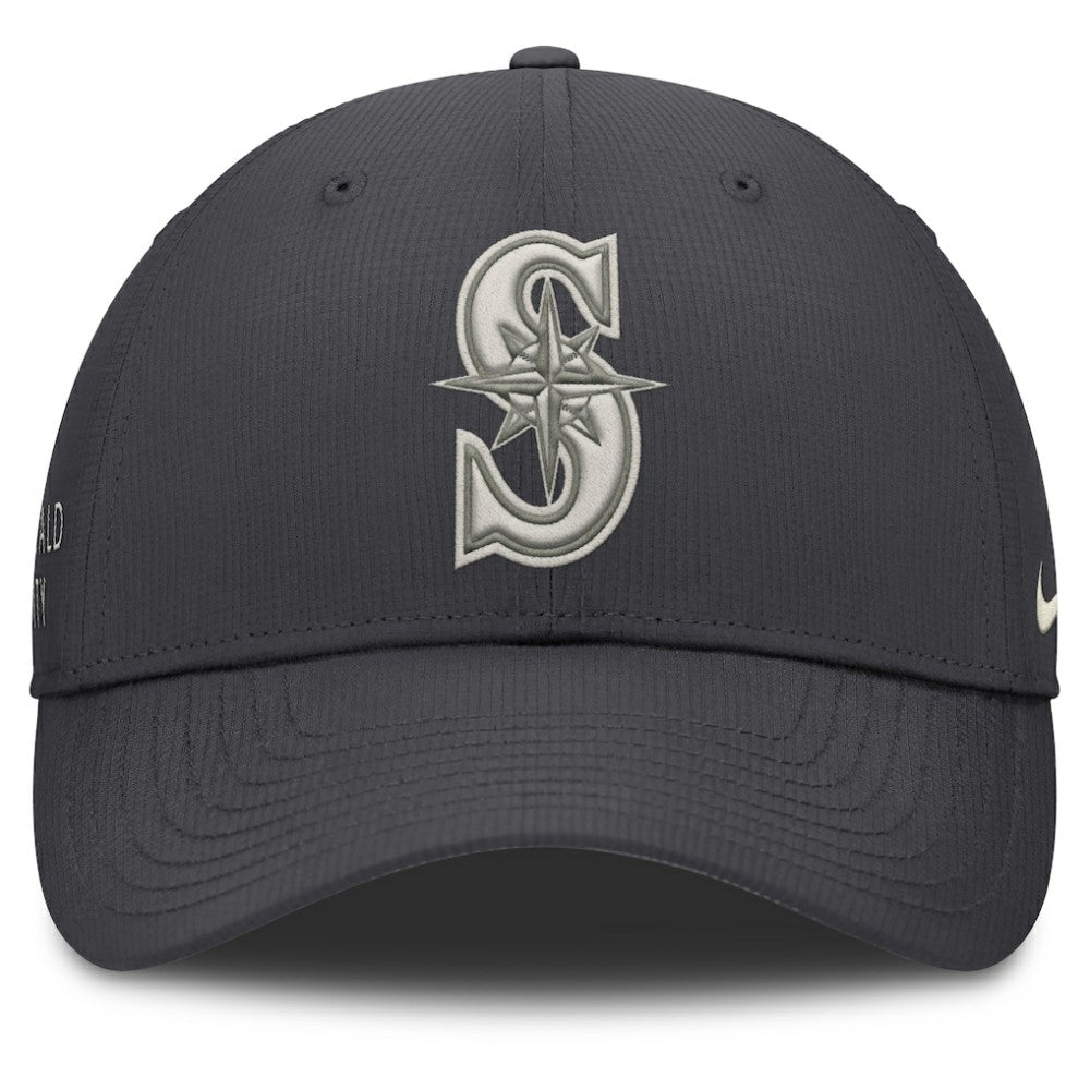 Anthracite Seattle Mariners Nike Club Dri-FIT Adjustable Hat