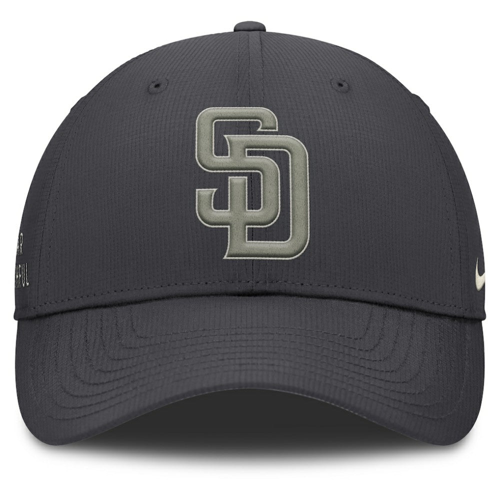 Anthracite San Diego Padres Nike Club Dri-FIT Adjustable Hat