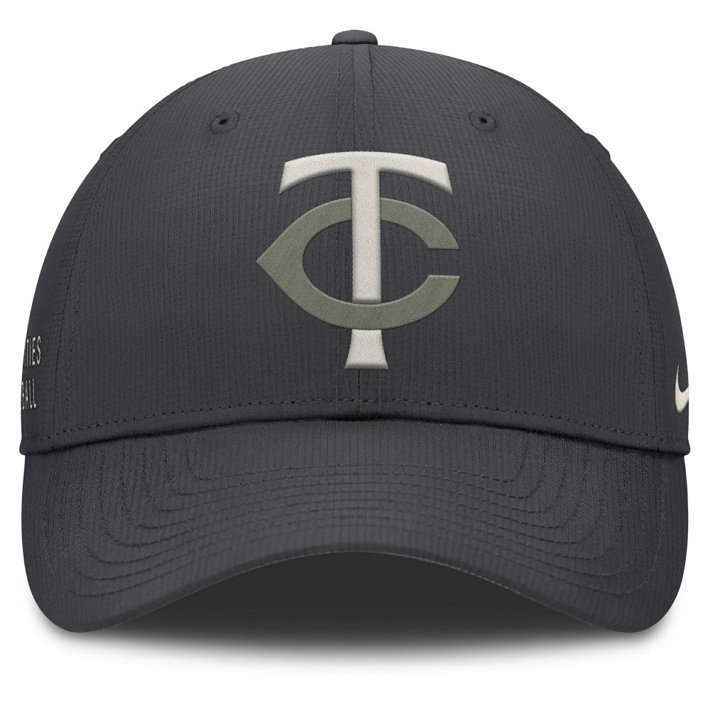Anthracite Minnesota Twins Nike Club Dri-FIT Adjustable Hat