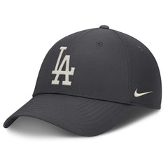 Anthracite Los Angeles Dodgers Nike Club Dri-FIT Adjustable Hat