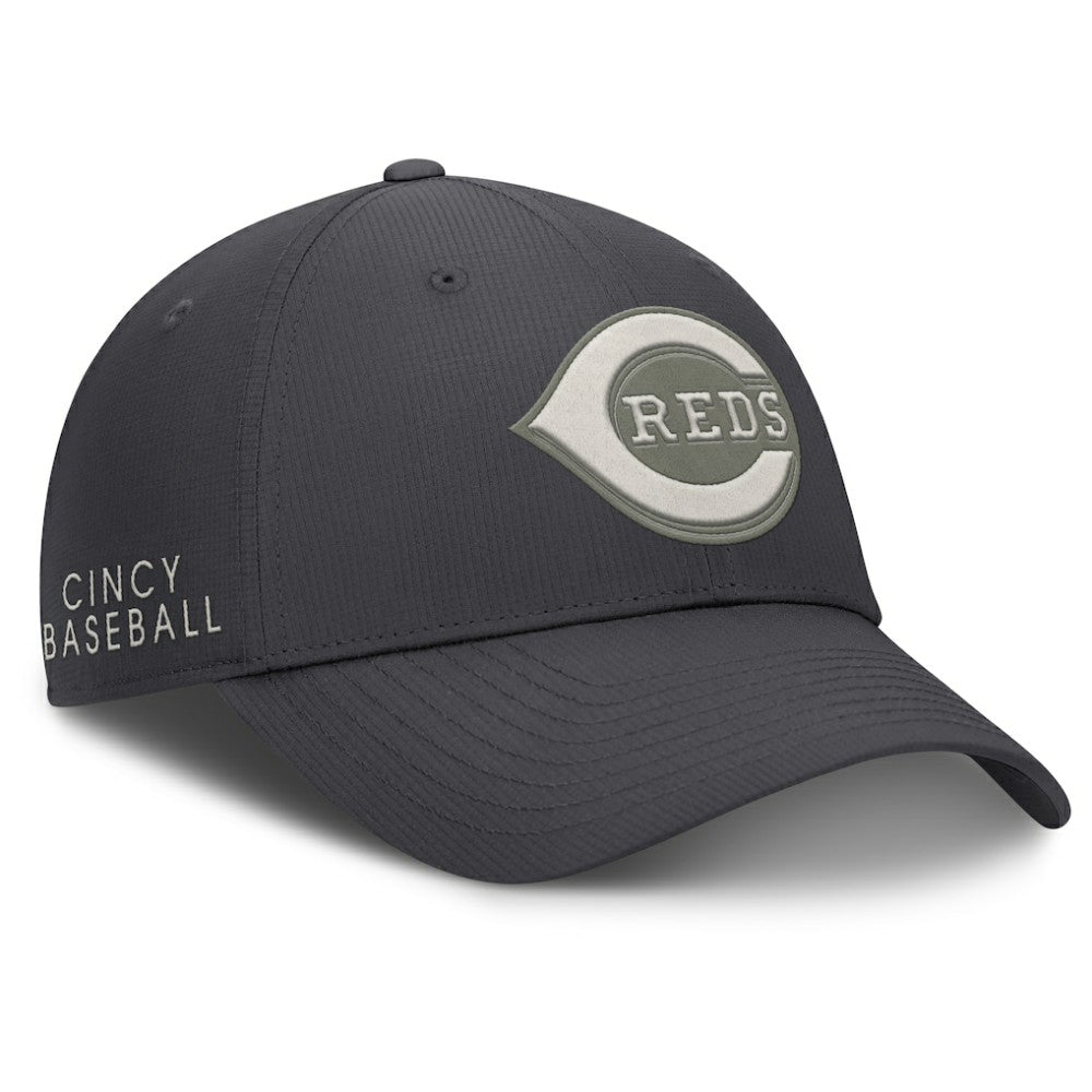 Anthracite Cincinnati Reds Nike Club Dri-FIT Adjustable Hat