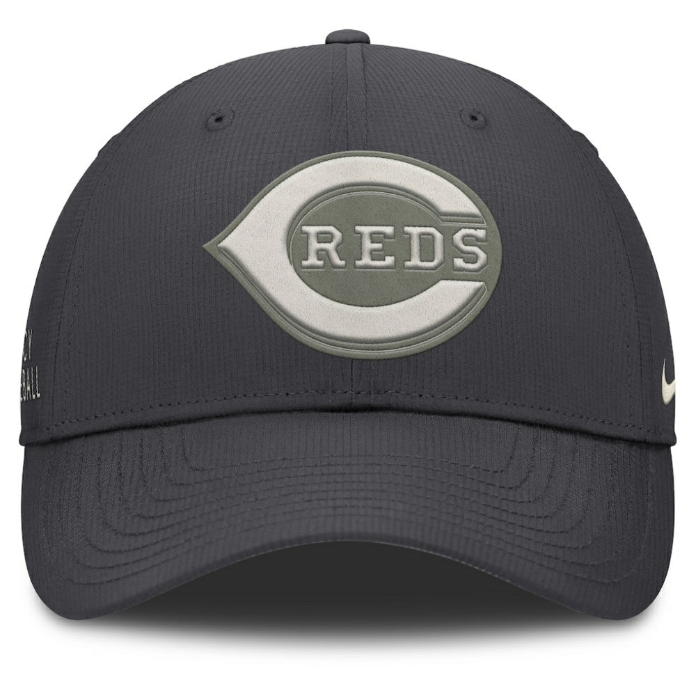Anthracite Cincinnati Reds Nike Club Dri-FIT Adjustable Hat