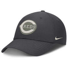 Anthracite Cincinnati Reds Nike Club Dri-FIT Adjustable Hat