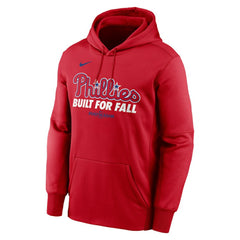 Red Philadelphia Phillies Nike 2025 MLB Postseason Authentic Collection Therma Fleece Hoodie