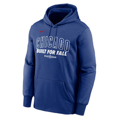Royal Chicago Cubs Nike 2025 MLB Postseason Authentic Collection Therma Fleece Hoodie