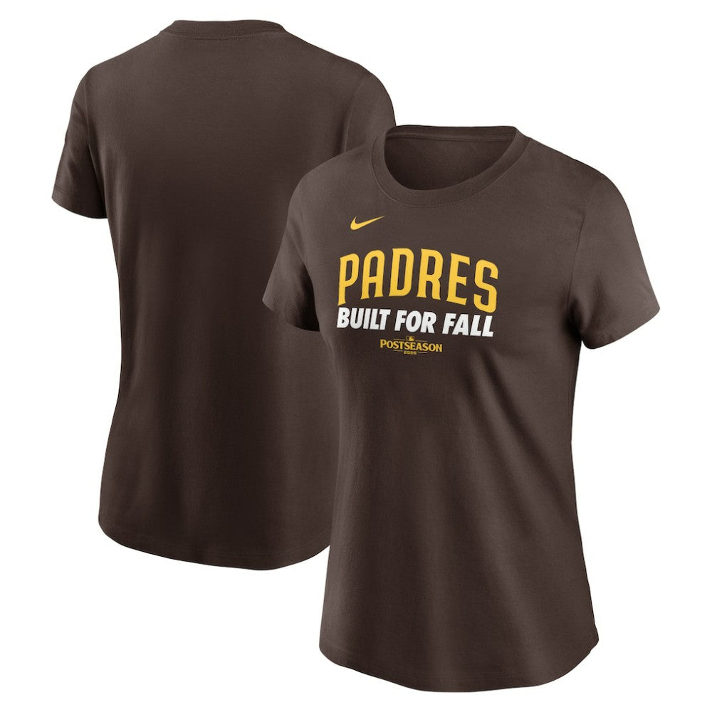 Brown San Diego Padres Nike Women's 2025 MLB Postseason Authentic Collection T-Shirt