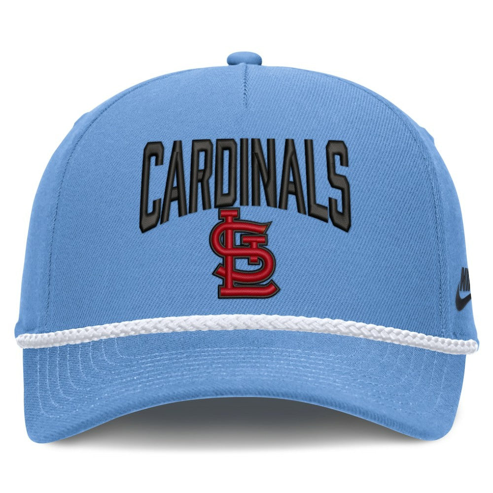 Light Blue St. Louis Cardinals Nike Cooperstown Rise Adjustable Hat