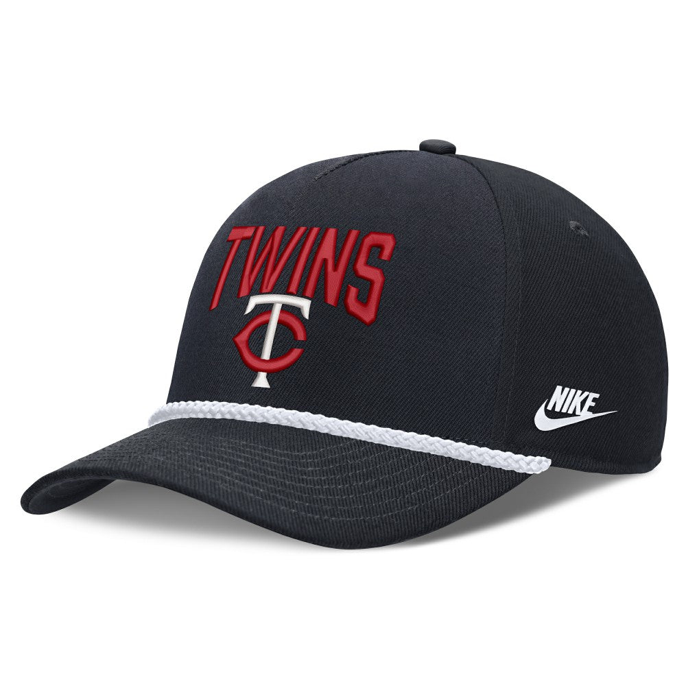 Navy Minnesota Twins Nike Cooperstown Rise Adjustable Hat