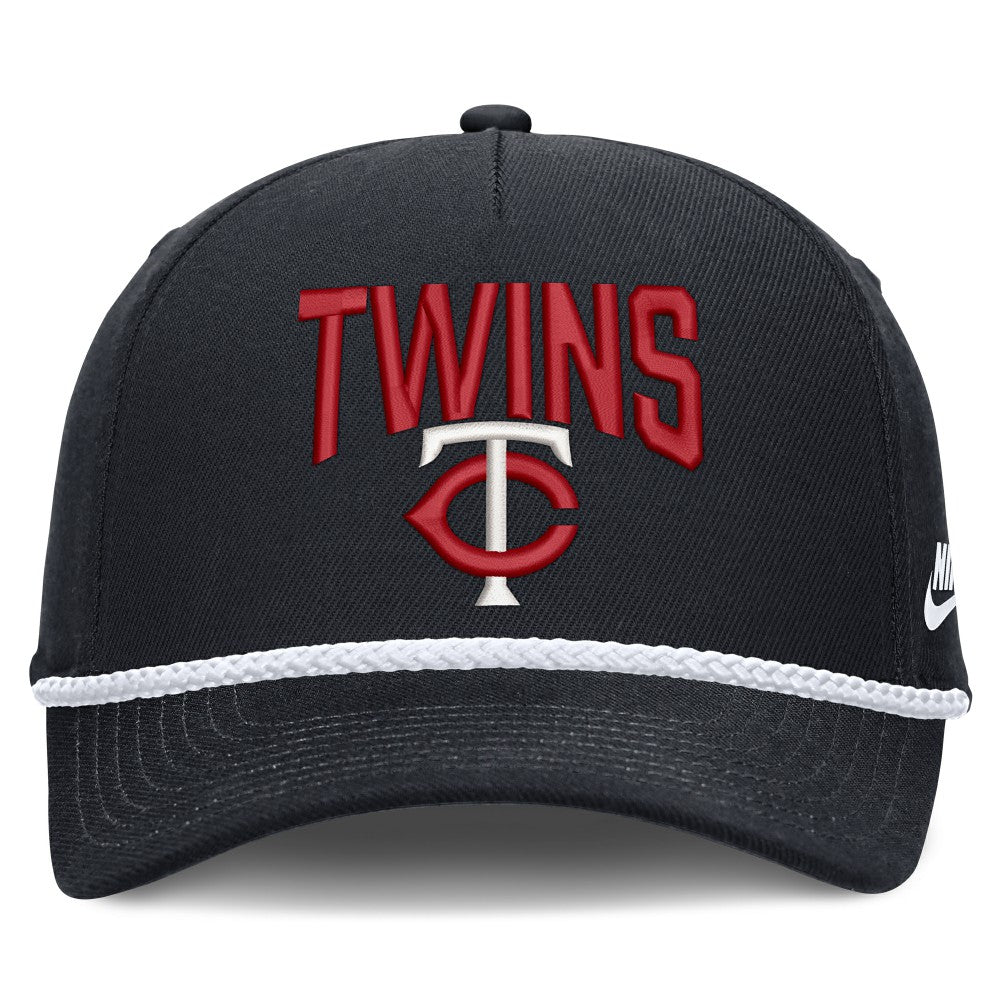 Navy Minnesota Twins Nike Cooperstown Rise Adjustable Hat
