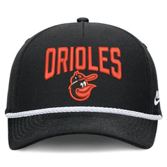 Black Baltimore Orioles Nike Cooperstown Rise Adjustable Hat