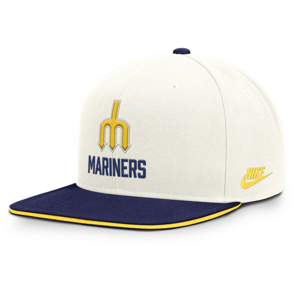 Cream/Navy Seattle Mariners Nike Cooperstown Pro Dri-FIT Snapback Hat