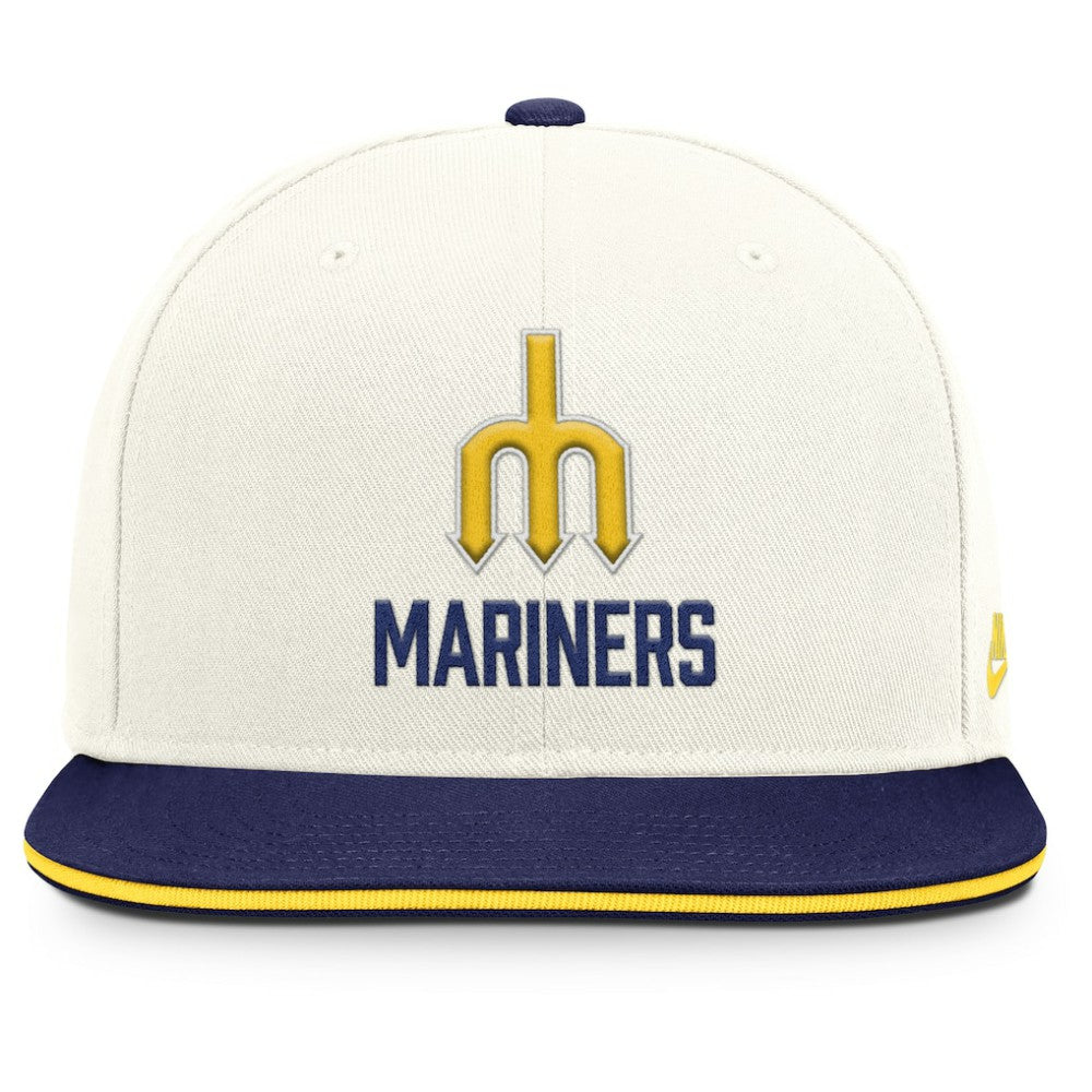 Cream/Navy Seattle Mariners Nike Cooperstown Pro Dri-FIT Snapback Hat