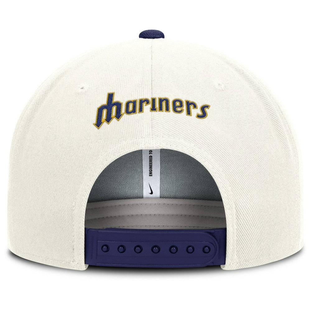Cream/Navy Seattle Mariners Nike Cooperstown Pro Dri-FIT Snapback Hat