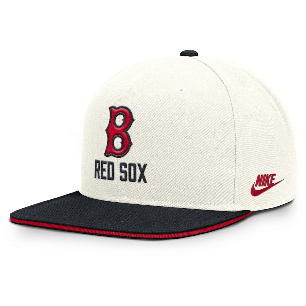 Cream/Navy Boston Red Sox Nike Cooperstown Pro Dri-FIT Snapback Hat