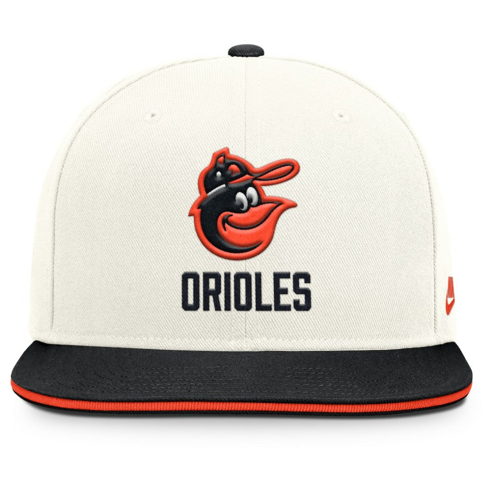 Cream/Black Baltimore Orioles Nike Cooperstown Pro Dri-FIT Snapback Hat