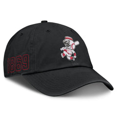 Black Cincinnati Reds Nike Cooperstown Club Adjustable Hat