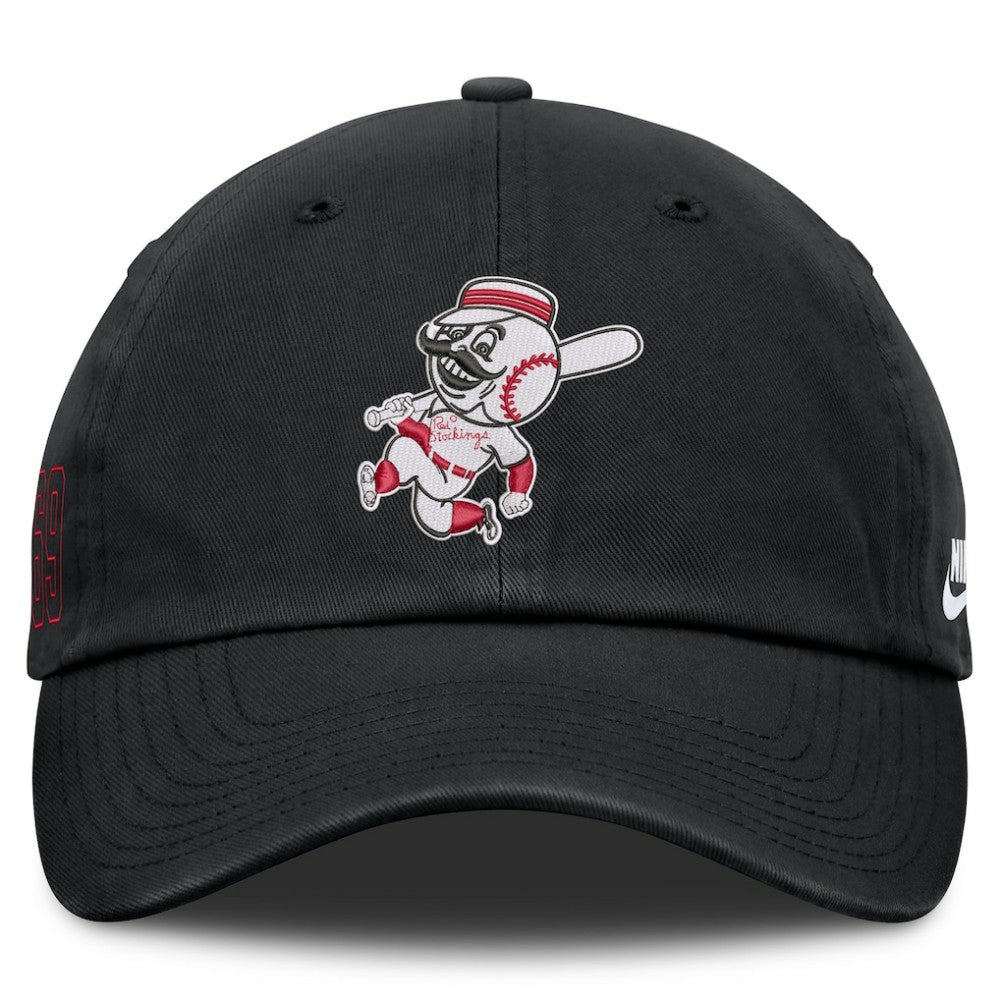 Black Cincinnati Reds Nike Cooperstown Club Adjustable Hat