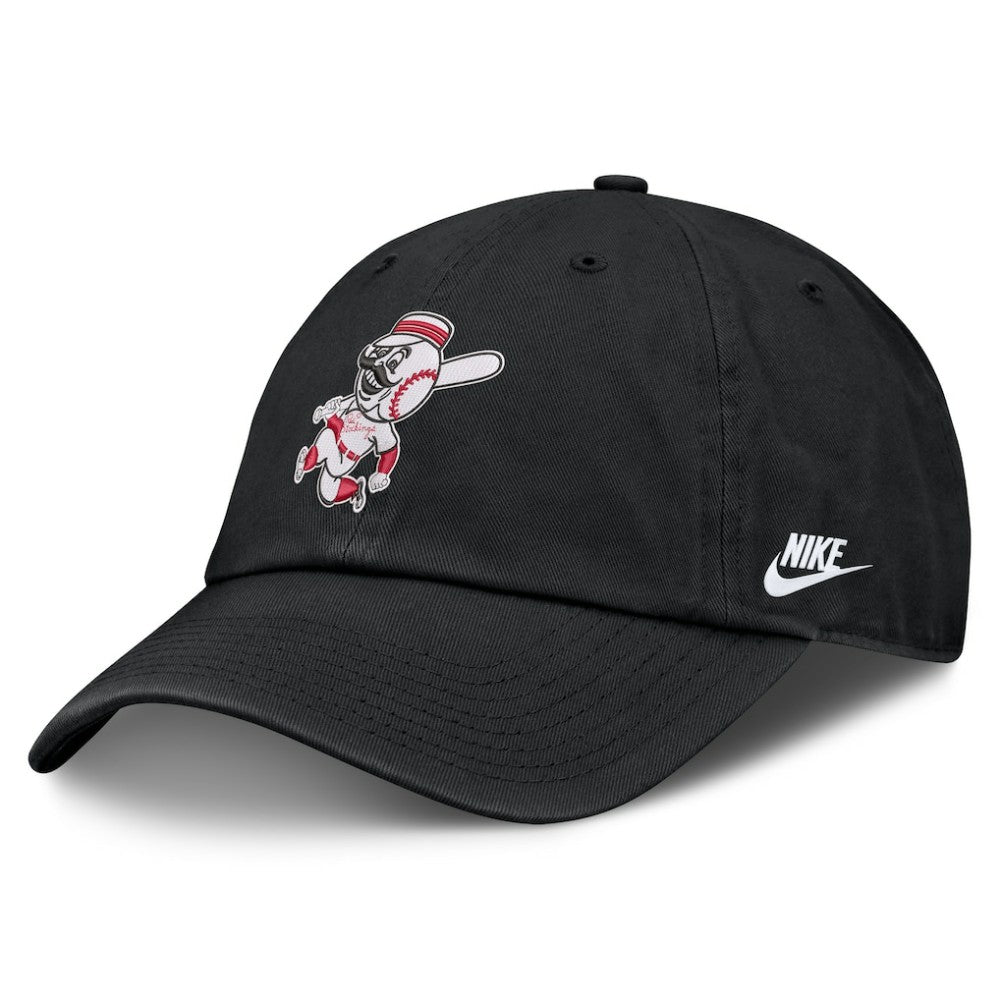 Black Cincinnati Reds Nike Cooperstown Club Adjustable Hat