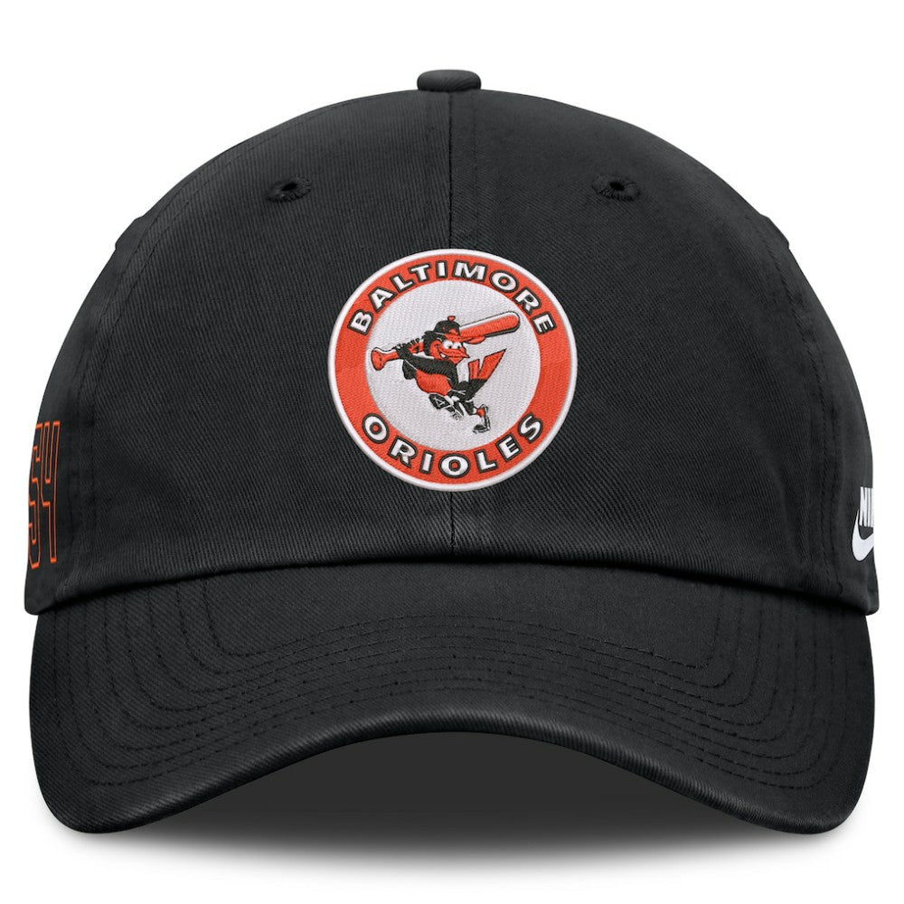 Black Baltimore Orioles Nike Cooperstown Club Adjustable Hat