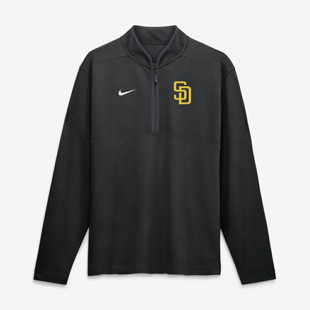 Black San Diego Padres Nike Dri-FIT Victory Half-Zip Pullover