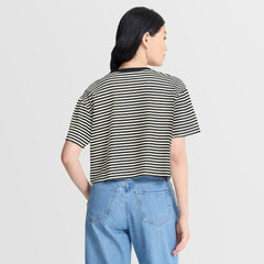 Women's Striped Cropped T-Shirt - Pittsburgh Steelers T-shirts