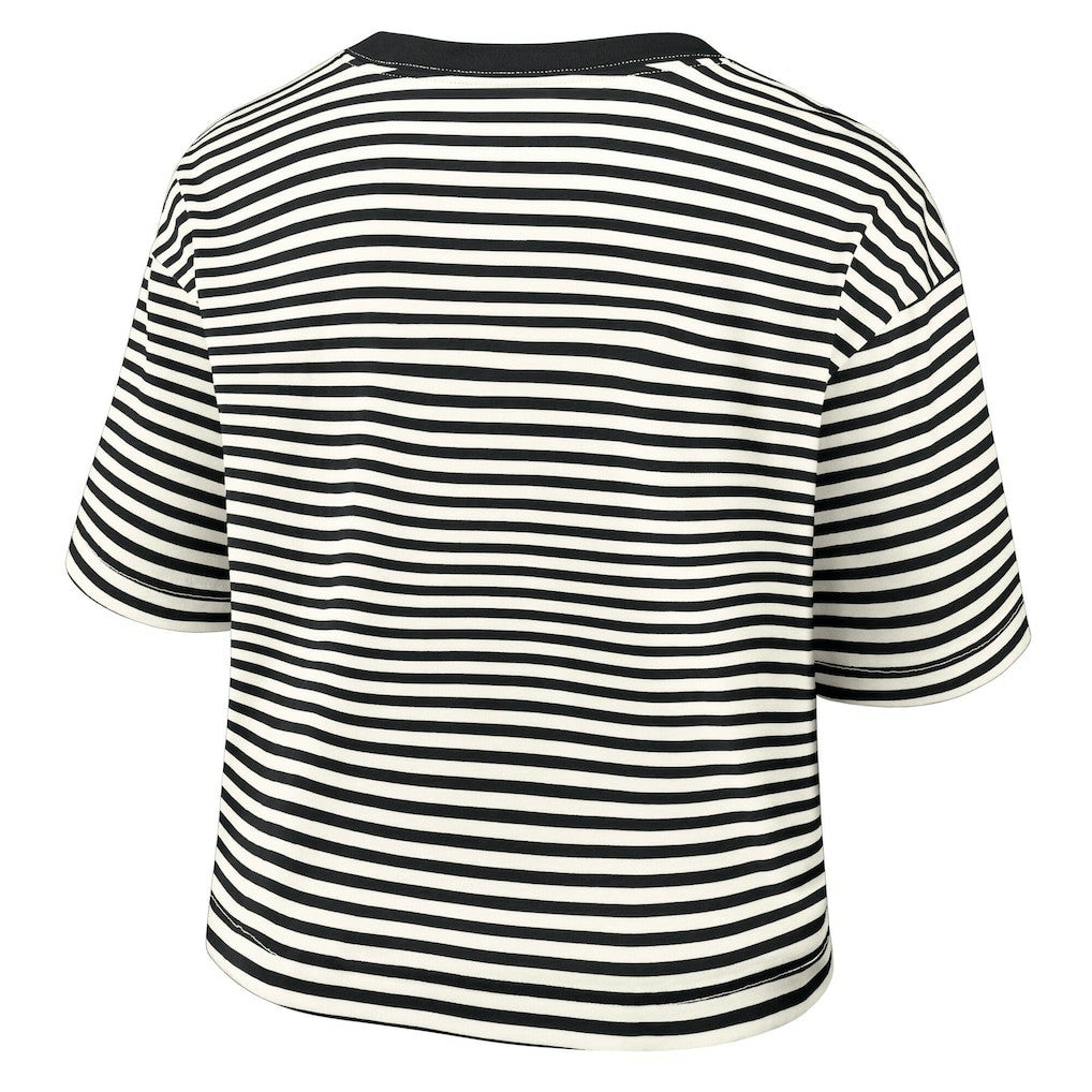 Women's Striped Cropped T-Shirt - Pittsburgh Steelers T-shirts