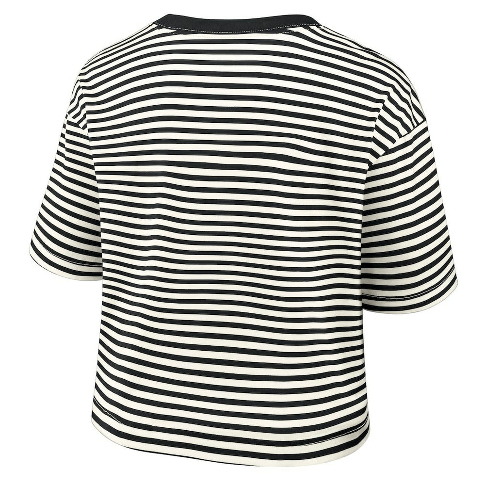 Women's Striped Cropped T-Shirt - Pittsburgh Steelers T-shirts