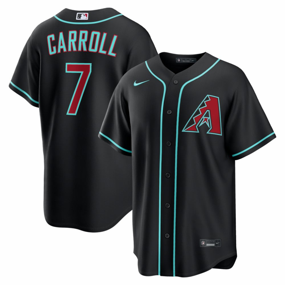 Black Corbin Carroll Arizona Diamondbacks Nike Alternate Replica Jersey