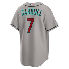 Gray Corbin Carroll Arizona Diamondbacks Nike Road Replica Jersey