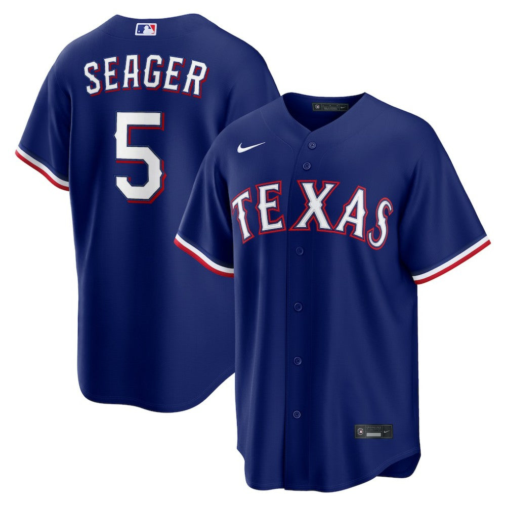 Royal Corey Seager Texas Rangers Nike Alternate 2 Replica Jersey