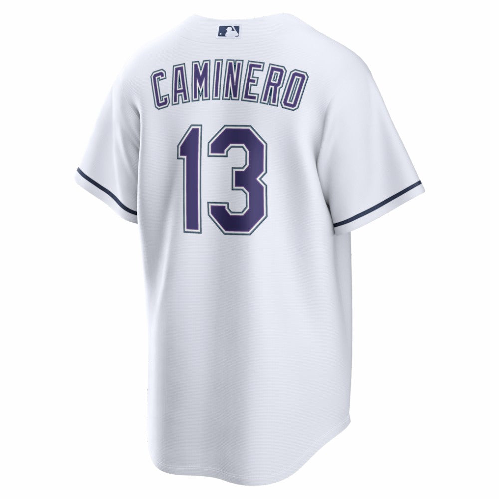 White Junior Caminero Tampa Bay Rays Nike Alternate 2 Replica Jersey