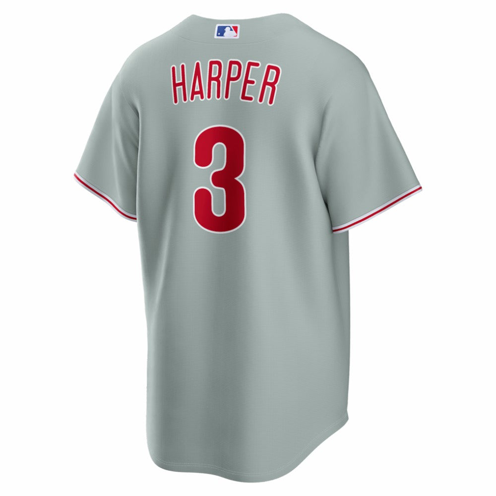 Gray Bryce Harper Philadelphia Phillies Nike Road Replica Jersey