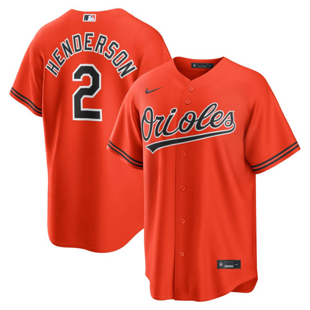 Orange Gunnar Henderson Baltimore Orioles Nike Alternate 2 Replica Jersey