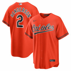 Orange Gunnar Henderson Baltimore Orioles Nike Alternate 2 Replica Jersey