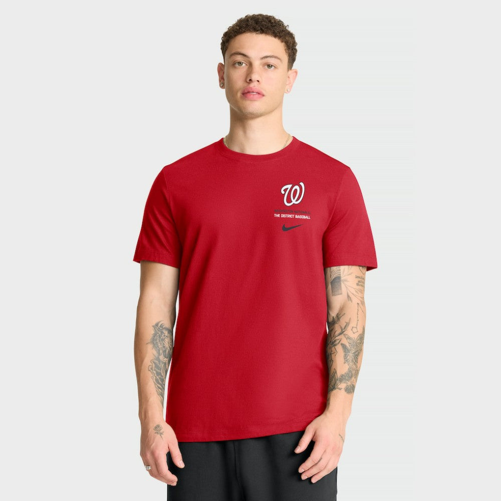 Red Washington Nationals Nike Primetime 2-Hit T-Shirt