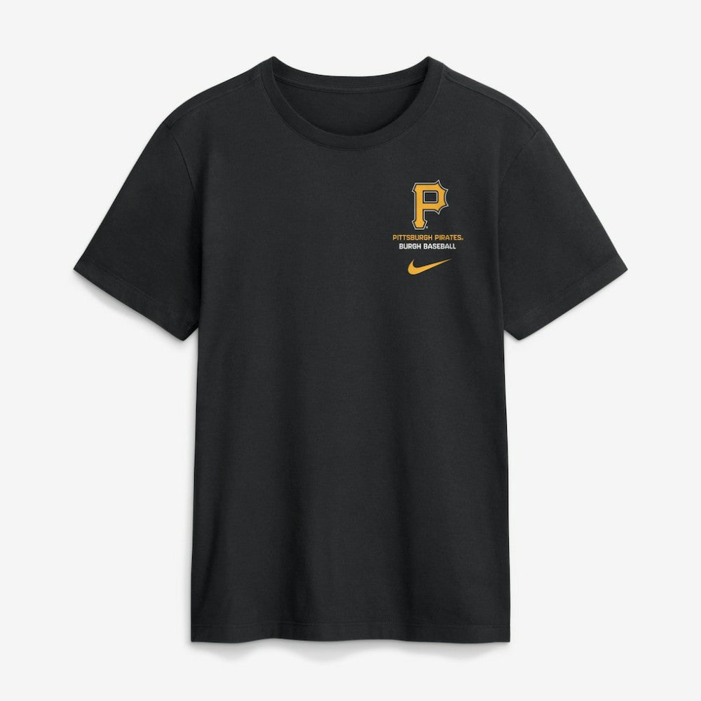 Black Pittsburgh Pirates Nike Primetime 2-Hit T-Shirt