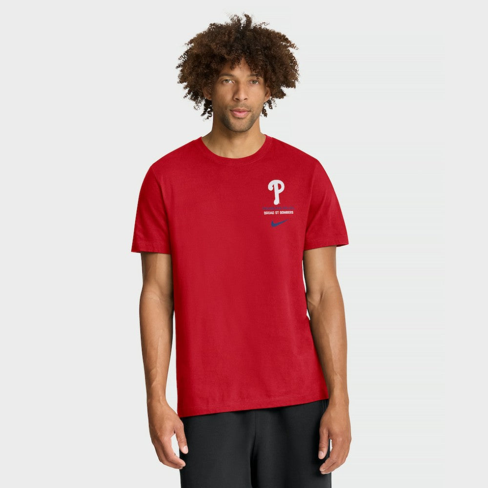 Red Philadelphia Phillies Nike Primetime 2-Hit T-Shirt