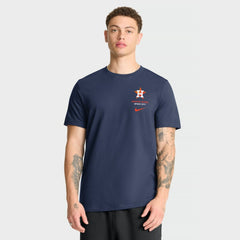 Navy Houston Astros Nike Primetime 2-Hit T-Shirt