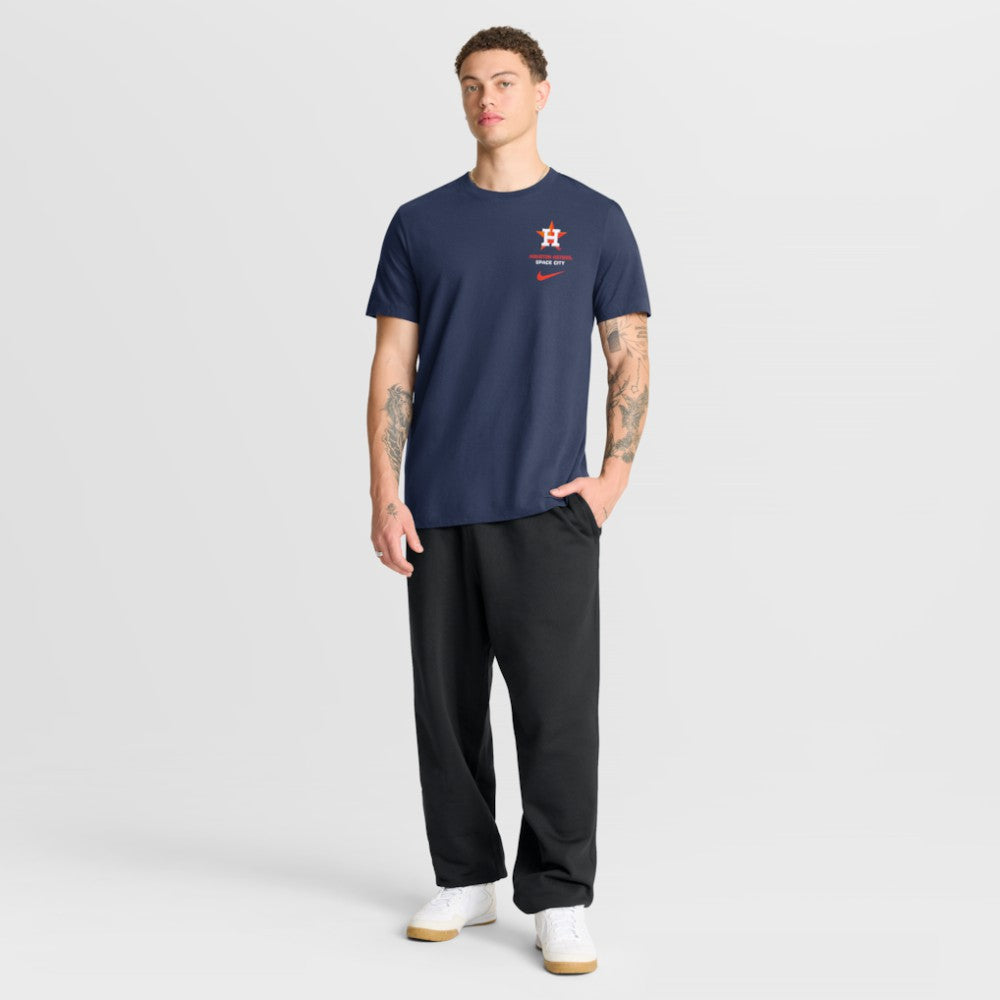 Navy Houston Astros Nike Primetime 2-Hit T-Shirt