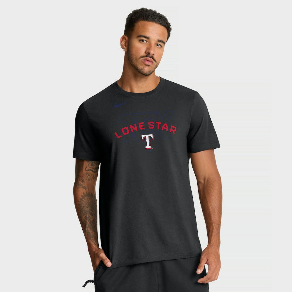 Black Texas Rangers Nike Primetime Fashion T-Shirt