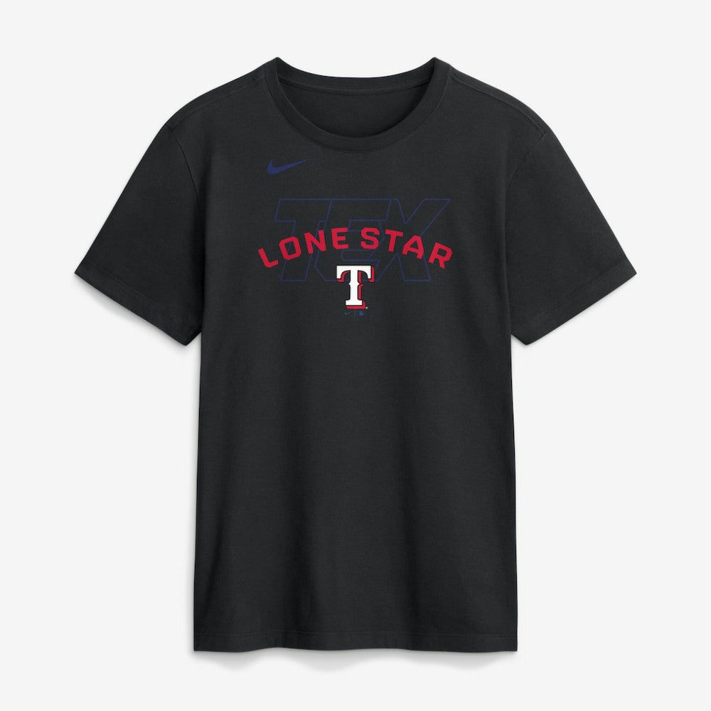 Black Texas Rangers Nike Primetime Fashion T-Shirt