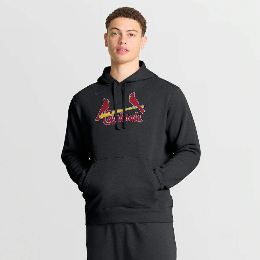 Black St. Louis Cardinals Nike Dri-Fit Club Hoodie