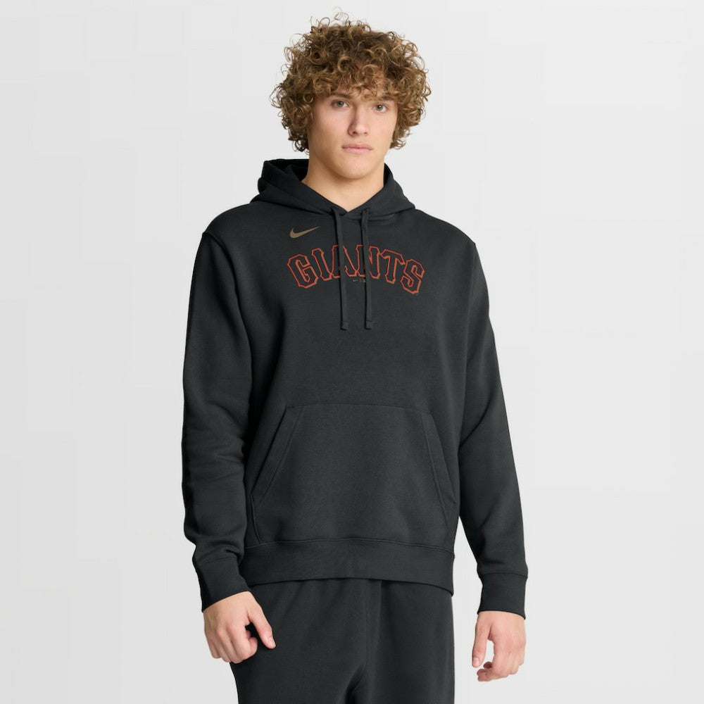 Black San Francisco Giants Nike Dri-Fit Club Hoodie