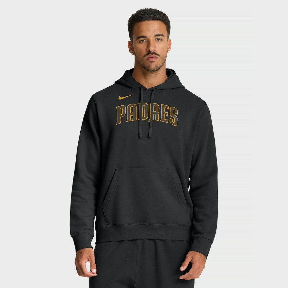Black San Diego Padres Nike Dri-Fit Club Hoodie